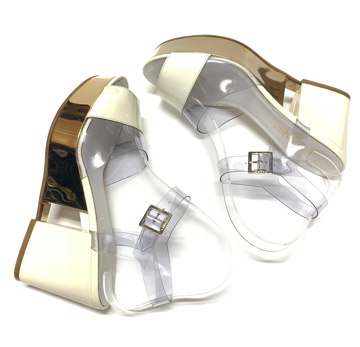 <OE>CLEAR LEATHER SANDALS/サンダル Amazon.com | GORGLITTER Women's Clear Sandals Transparent