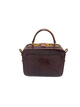 DOLCE & GABBANA Jeweled Studded Snakeskin Clutch The Dolce Box Strap Handbag