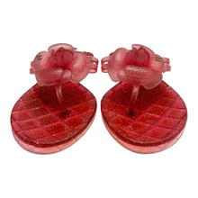 CHANEL Jelly Glitter
Camellia Thong Sandals Size 38