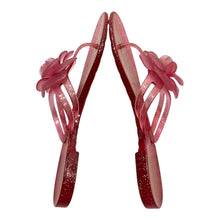CHANEL Jelly Glitter
Camellia Thong Sandals Size 38