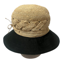 Helen Kaminski Kalola Cloche Straw/Cotton Hat