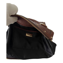 Gianni Versace Couture Brown Greca Quilt Top Handle Handbag