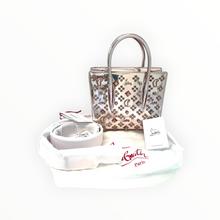 Christian Louboutin NWT Paloma Vintage Rose Tote Shoulder Handbag
