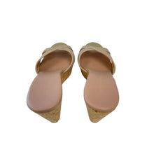 Jimmy Choo Perfume Wedge Powder Pink Cork Wedges Slide Sandals Size 39