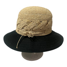 Helen Kaminski Kalola Cloche Straw/Cotton Hat