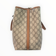 Gucci GG Emblem Canvas Tote Shoulder Handbag