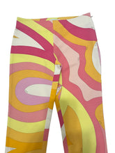 Emilio Pucci Pants Colorful Abstract Print Cropped Cotton Size 38