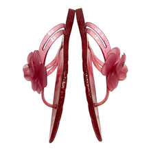 CHANEL Jelly Glitter
Camellia Thong Sandals Size 38
