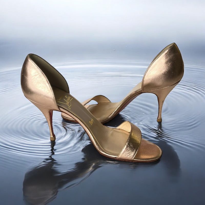 Christian Louboutin ゴールド ハイヒール 37 24cm $_57.JPG?set_id=880000500F