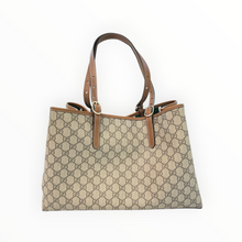 Gucci GG Emblem Canvas Tote Shoulder Handbag