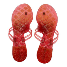 CHANEL Jelly Glitter
Camellia Thong Sandals Size 38