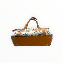 Gucci Abbey Multicolor Floral Printed Canvas and Leather Medium Tote