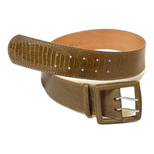 REPTILE’S HOUSE Ostrich Leather Wide Belt Size 46/85