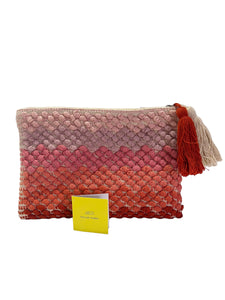 NEW Roberta Roller Rabbit Women's Ombre Skye Clutch One Size Coral
