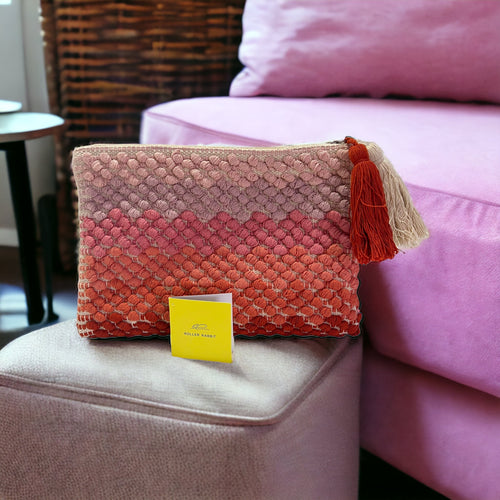 NEW Roberta Roller Rabbit Women's Ombre Skye Clutch One Size Coral