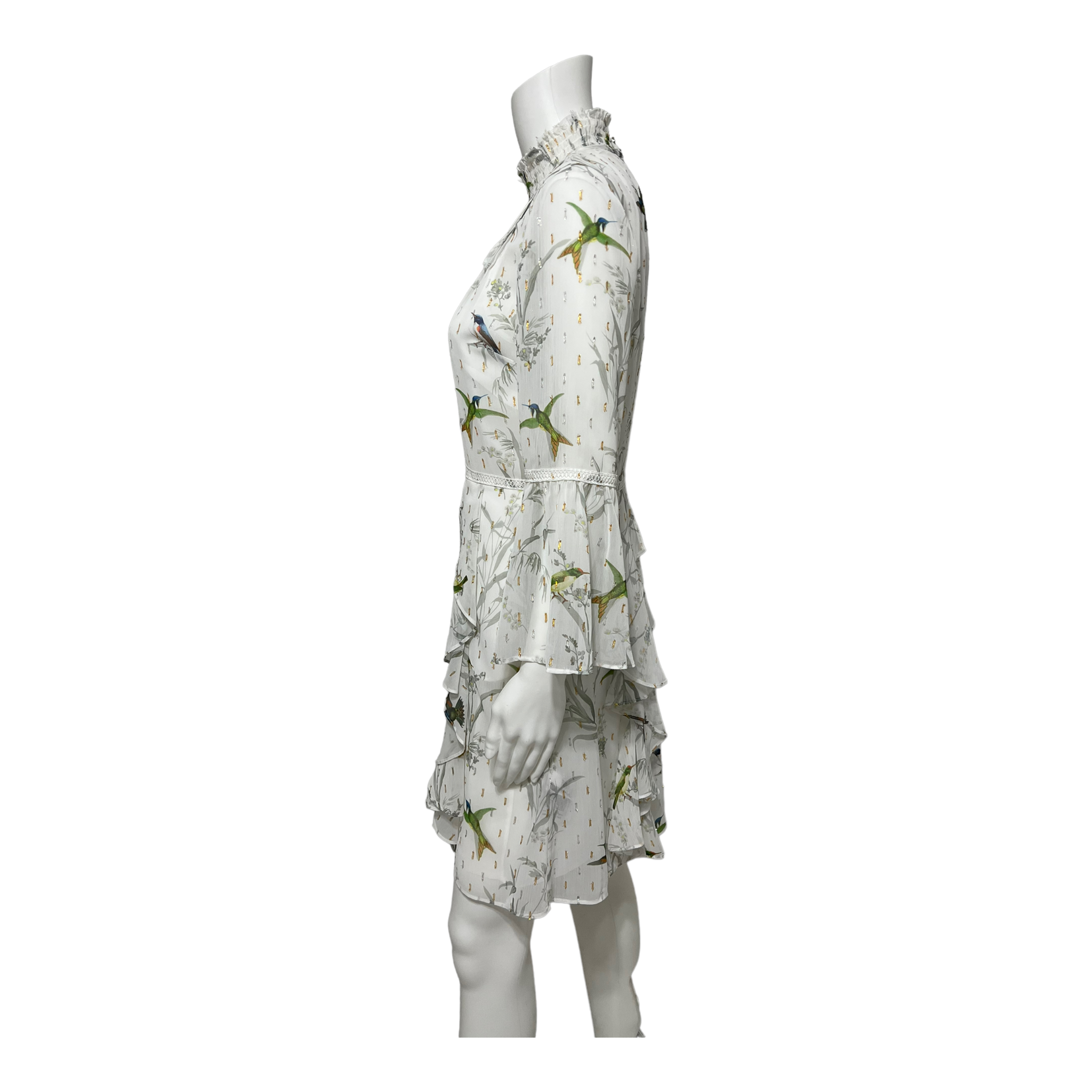 NWT TED BAKER ANDRAY Fortune Layered Ruffle Mint Dress Zs 4