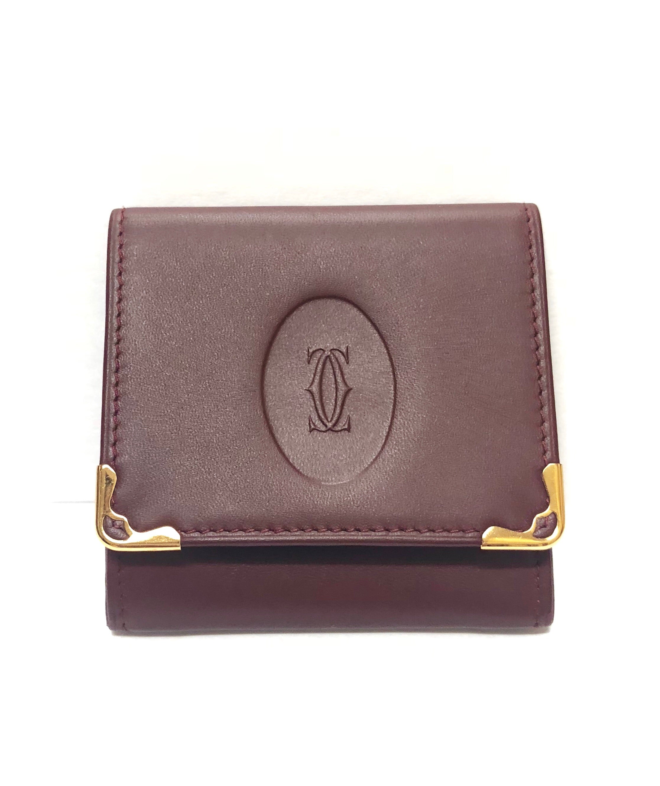 すぐ届く*Cartier*カルティエ*SQUARE COINPURSE, CARTIERLOSANGE CRL3001372 - Square Coin Purse, Must de Cartier - Black