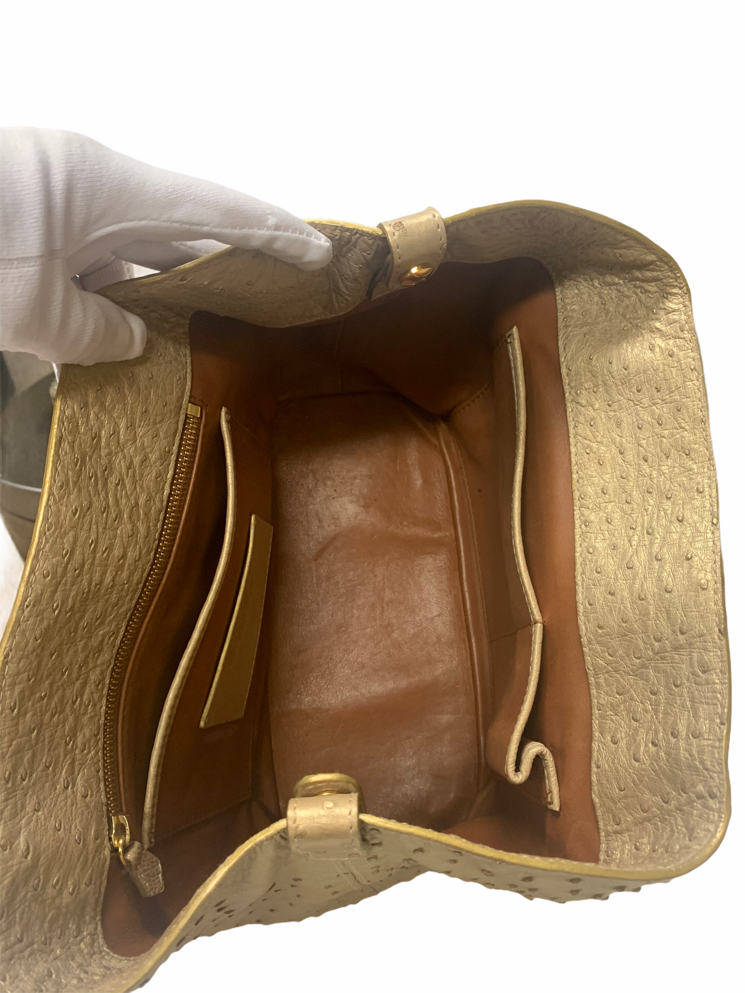 Loro Piana, Bags, Loro Piana Globe Handbag In Ostrich