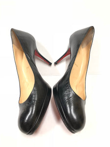 CHRISTIAN LOUBOUTIN SIMPLE LEATHER PUMPS SIZE 42