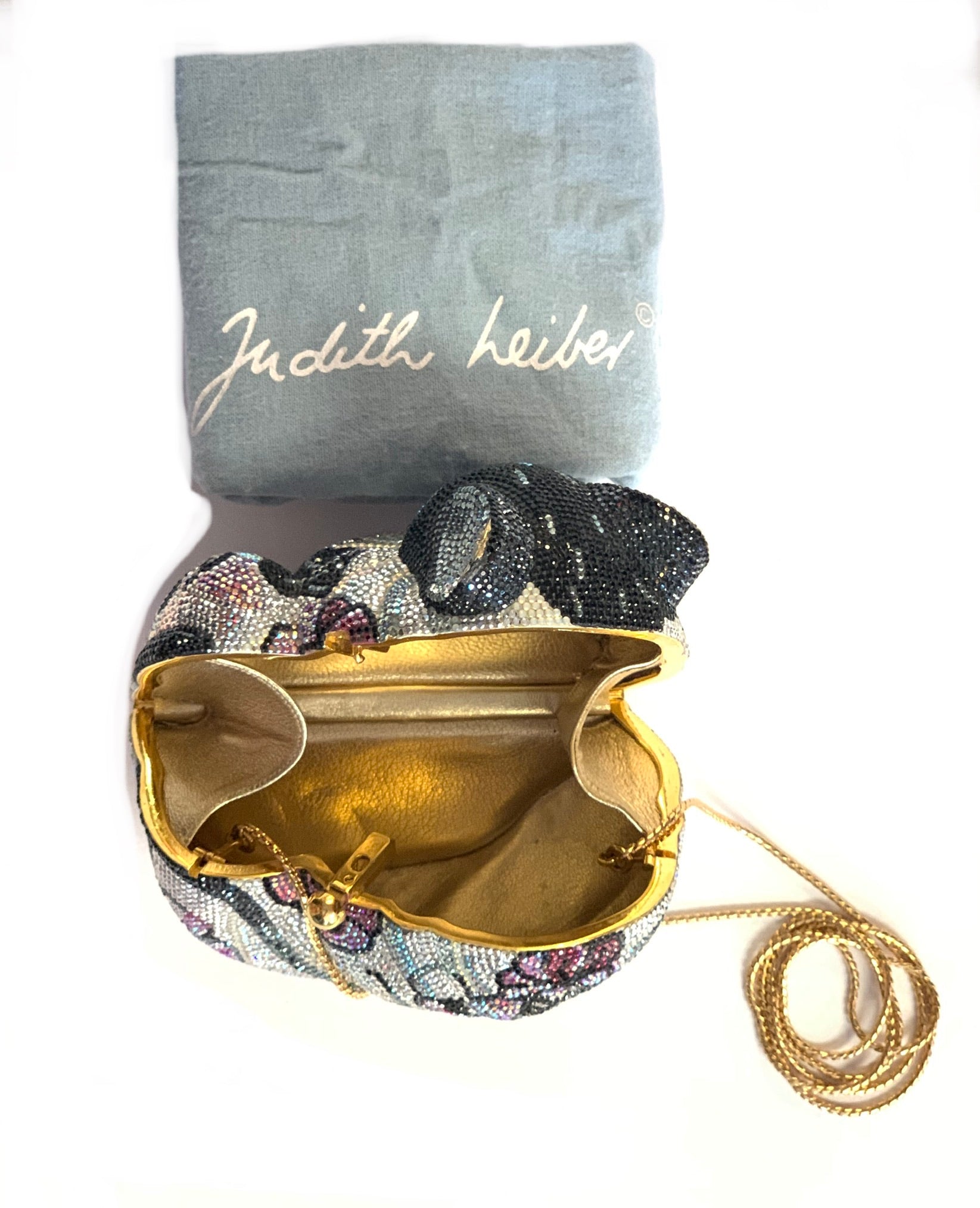 Made Design Judith Leiber Inspired Handmade Stack Of Cash Money Roll  Embellished Purse Swarovski Crystals Clutch