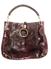 MICHAEL KORS COLLECTION SKORPIOS PYTHON HOBO