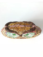 OFF PARK COLLECTION MULTICOLOR CRYSTAL OWL CLUTCH