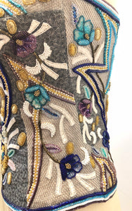 ALFRED FIANDACA VINTAGE EMBROIDERED CORSET SIZE 2